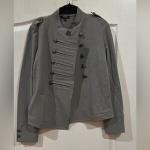 Express Gray Military Style Blazer